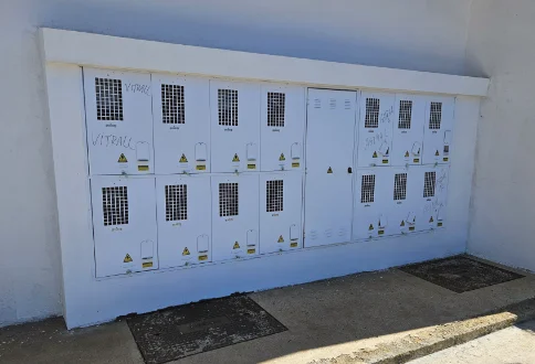 painel de medidores coletivos em baixa tensão padrão celesc. Medidores eletronicos